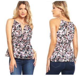 ✨GUESS Wallflowers SL Perla Shirred Halter Top